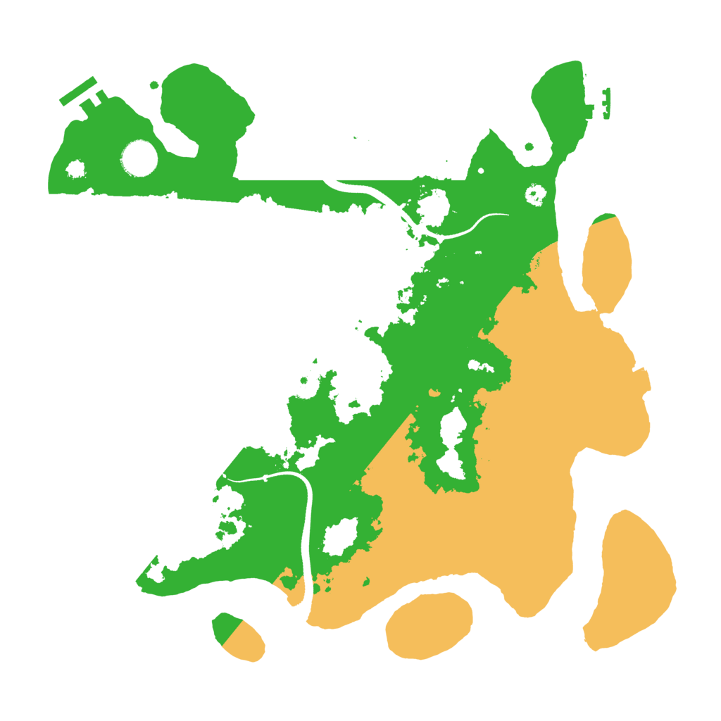 Biome Rust Map: Procedural Map, Size: 3500, Seed: 777999