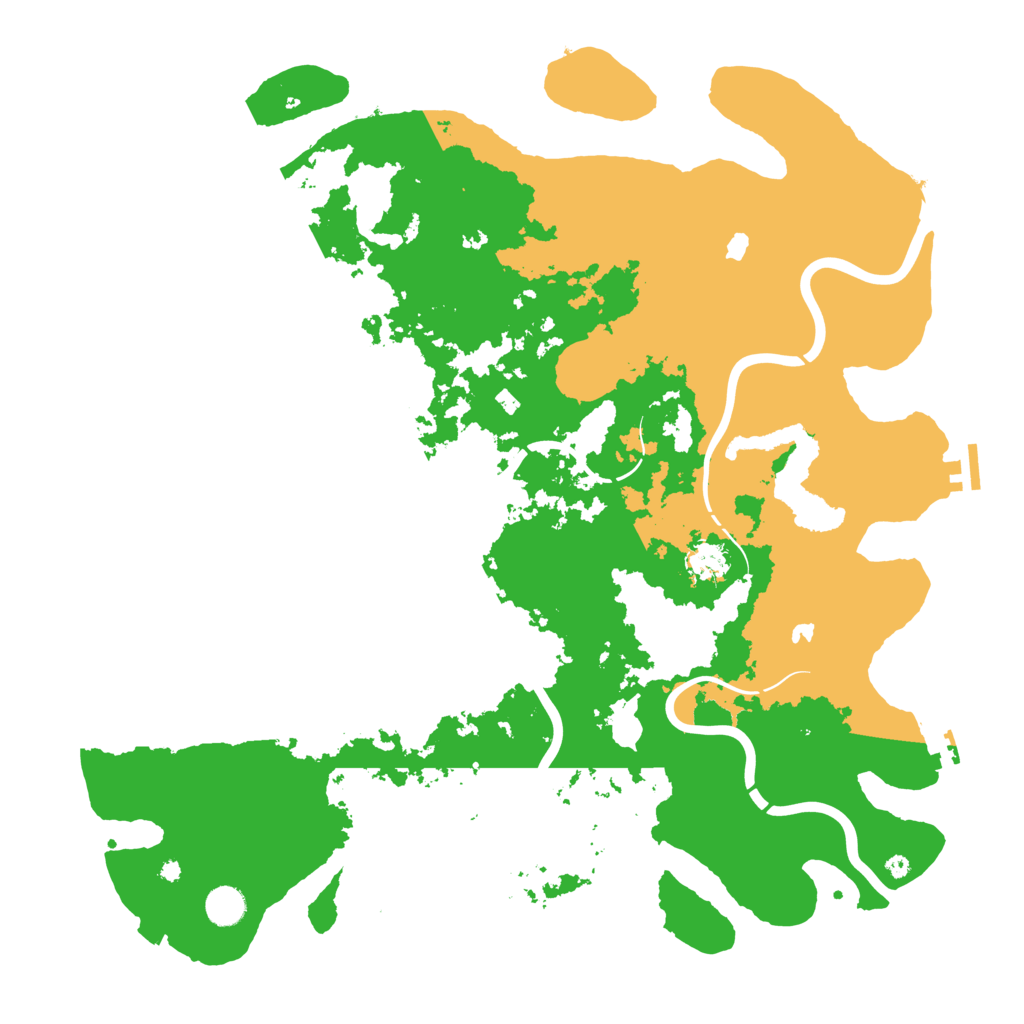 Biome Rust Map: Procedural Map, Size: 4500, Seed: 2095997560