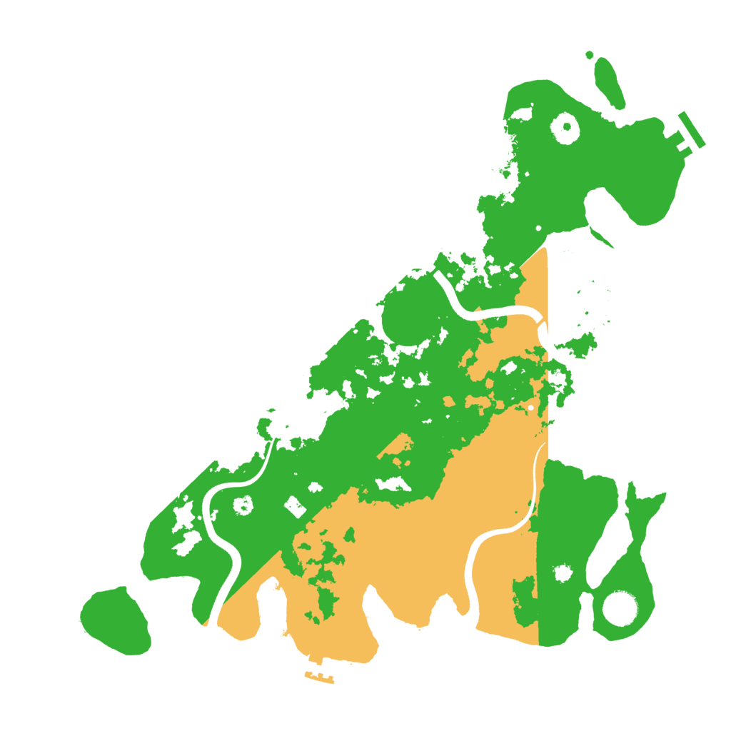 Biome Rust Map: Procedural Map, Size: 3700, Seed: 55665566