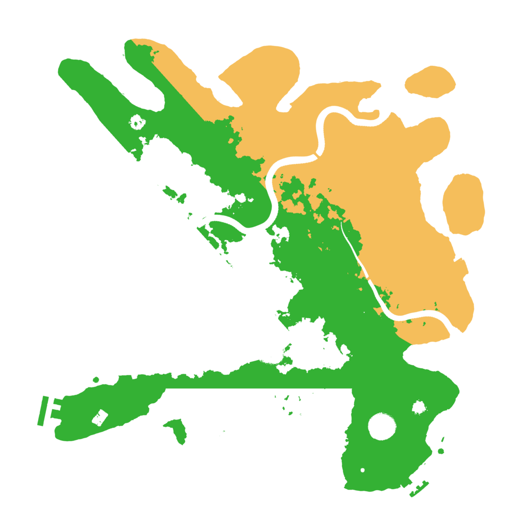 Biome Rust Map: Procedural Map, Size: 3500, Seed: 726978365