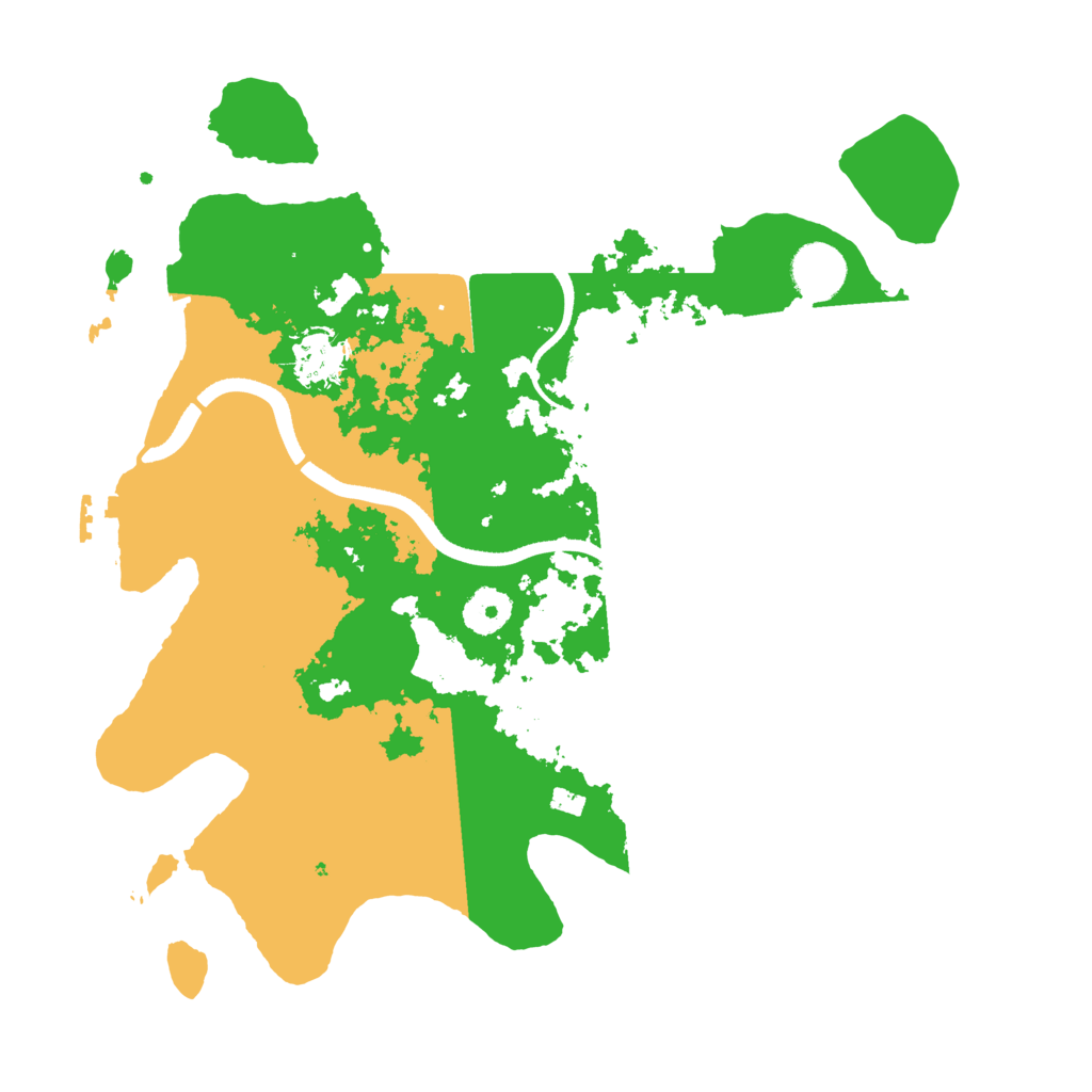 Biome Rust Map: Procedural Map, Size: 3500, Seed: 2016653579