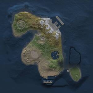Thumbnail Rust Map: Procedural Map, Size: 1684, Seed: 1313131311, 6 Monuments