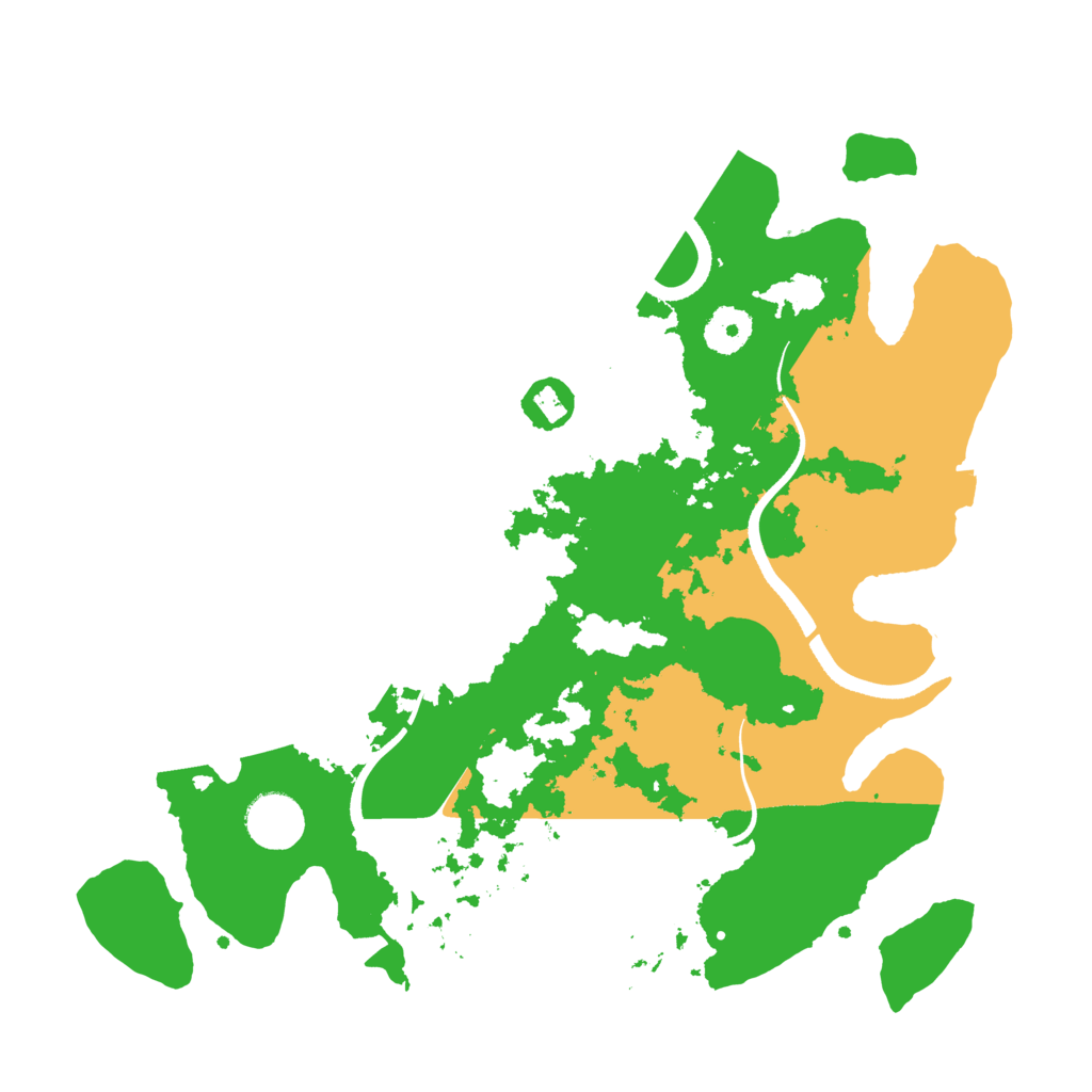 Biome Rust Map: Procedural Map, Size: 3500, Seed: 944545162