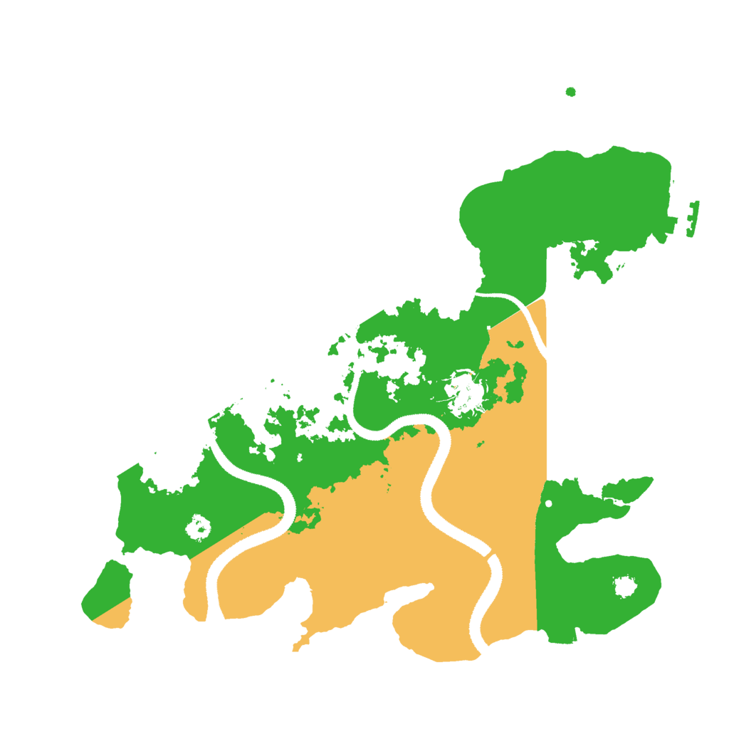 Biome Rust Map: Procedural Map, Size: 3000, Seed: 997