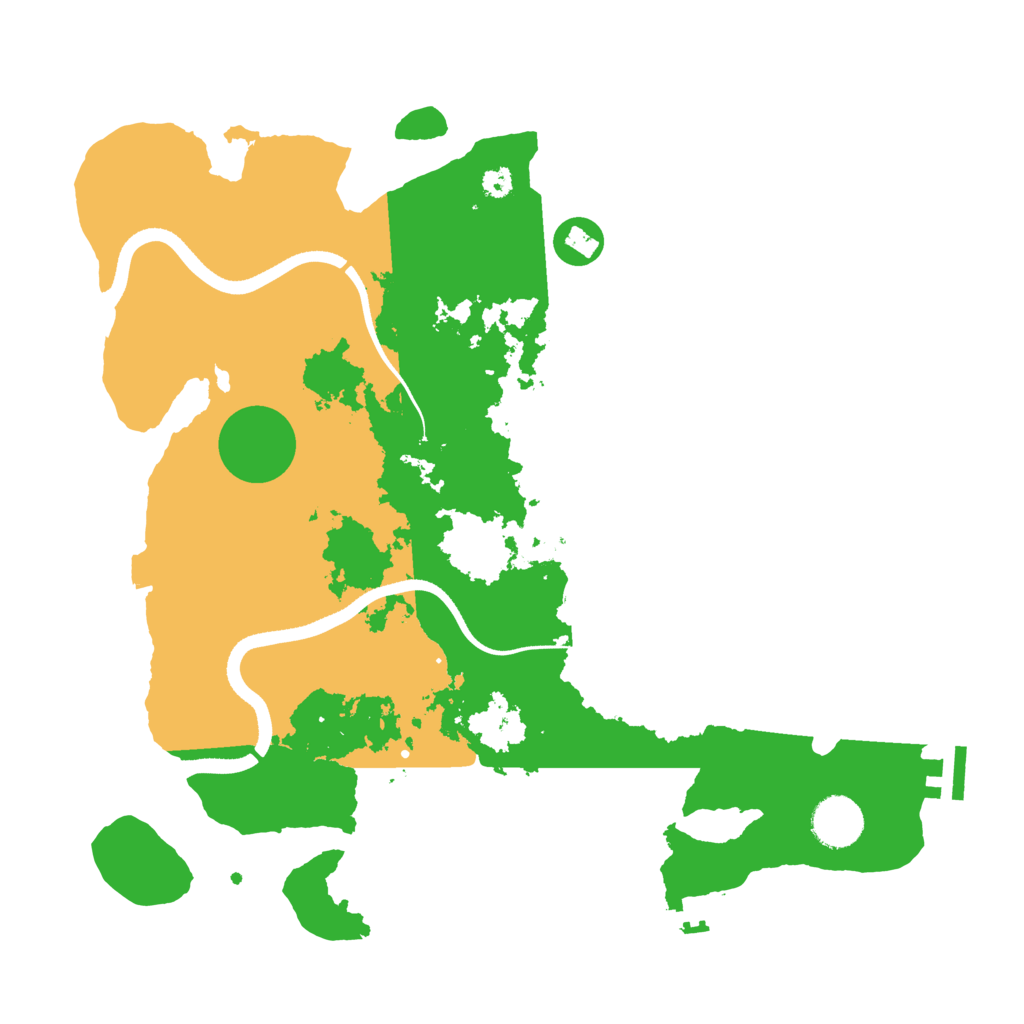 Biome Rust Map: Procedural Map, Size: 3500, Seed: 79556311