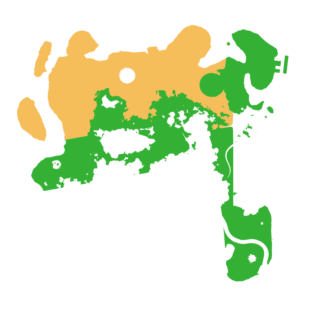 Biome Rust Map: Procedural Map, Size: 3500, Seed: 752617217