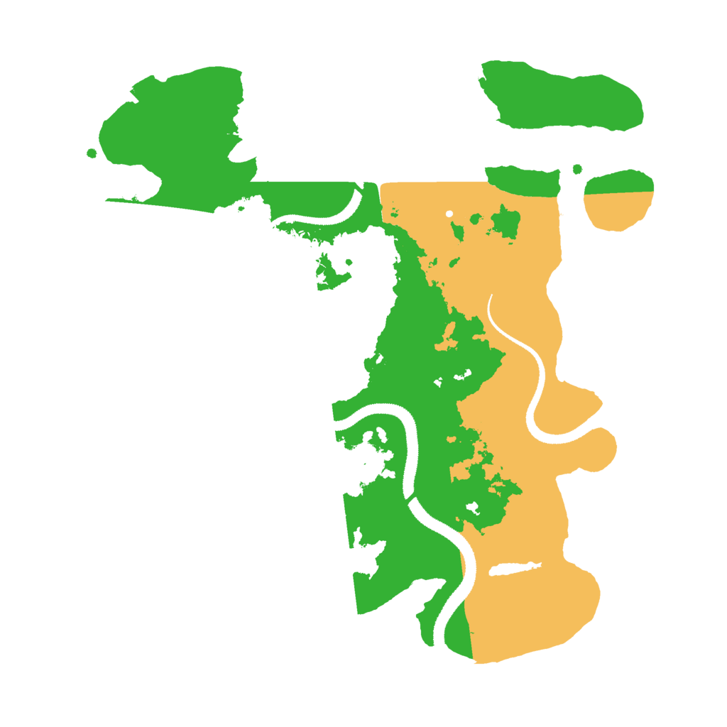 Biome Rust Map: Procedural Map, Size: 3000, Seed: 8064297
