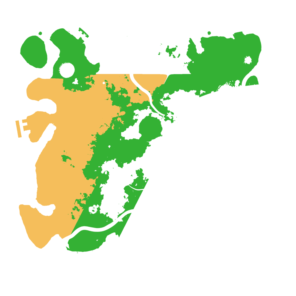 Biome Rust Map: Procedural Map, Size: 3500, Seed: 4303204