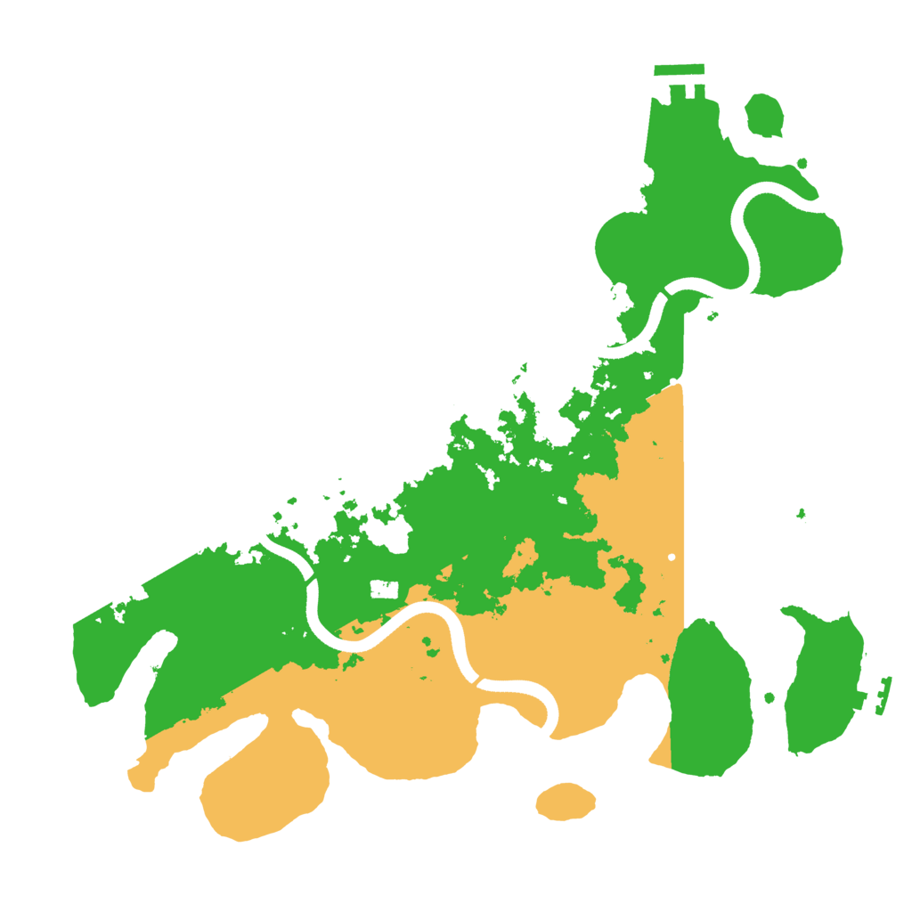 Biome Rust Map: Procedural Map, Size: 3500, Seed: 77119540