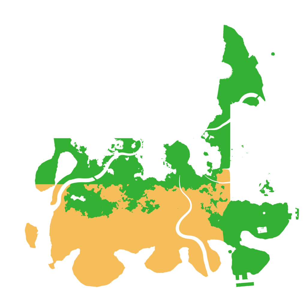 Biome Rust Map: Procedural Map, Size: 3500, Seed: 1231158565