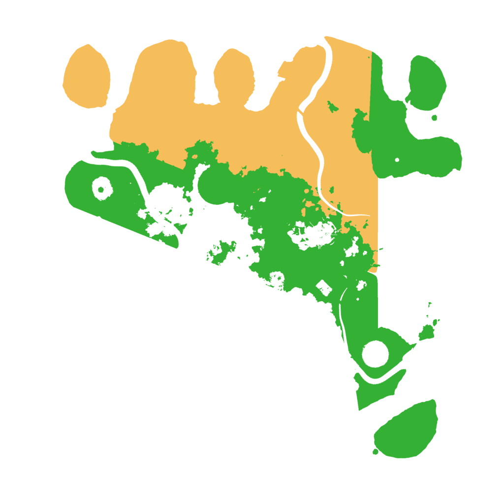 Biome Rust Map: Procedural Map, Size: 3500, Seed: 1686480291
