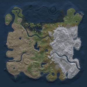 Thumbnail Rust Map: Procedural Map, Size: 4500, Seed: 2063463987, 15 Monuments