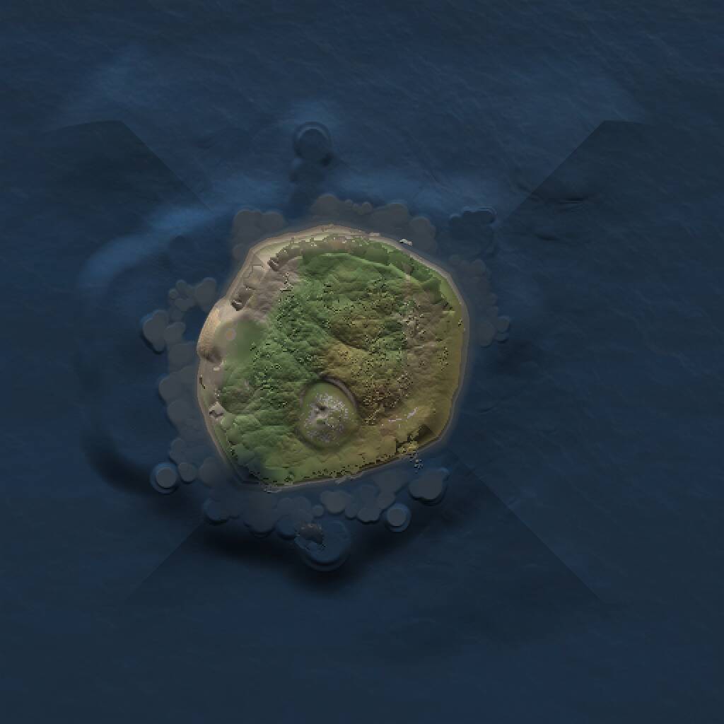 Rust Map: Procedural Map, Size: 1000, Seed: 91353, 1 Monuments