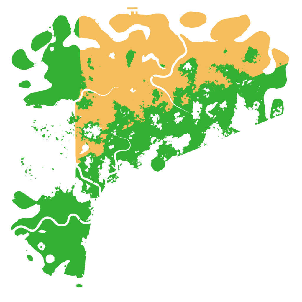 Biome Rust Map: Procedural Map, Size: 6000, Seed: 1522836239