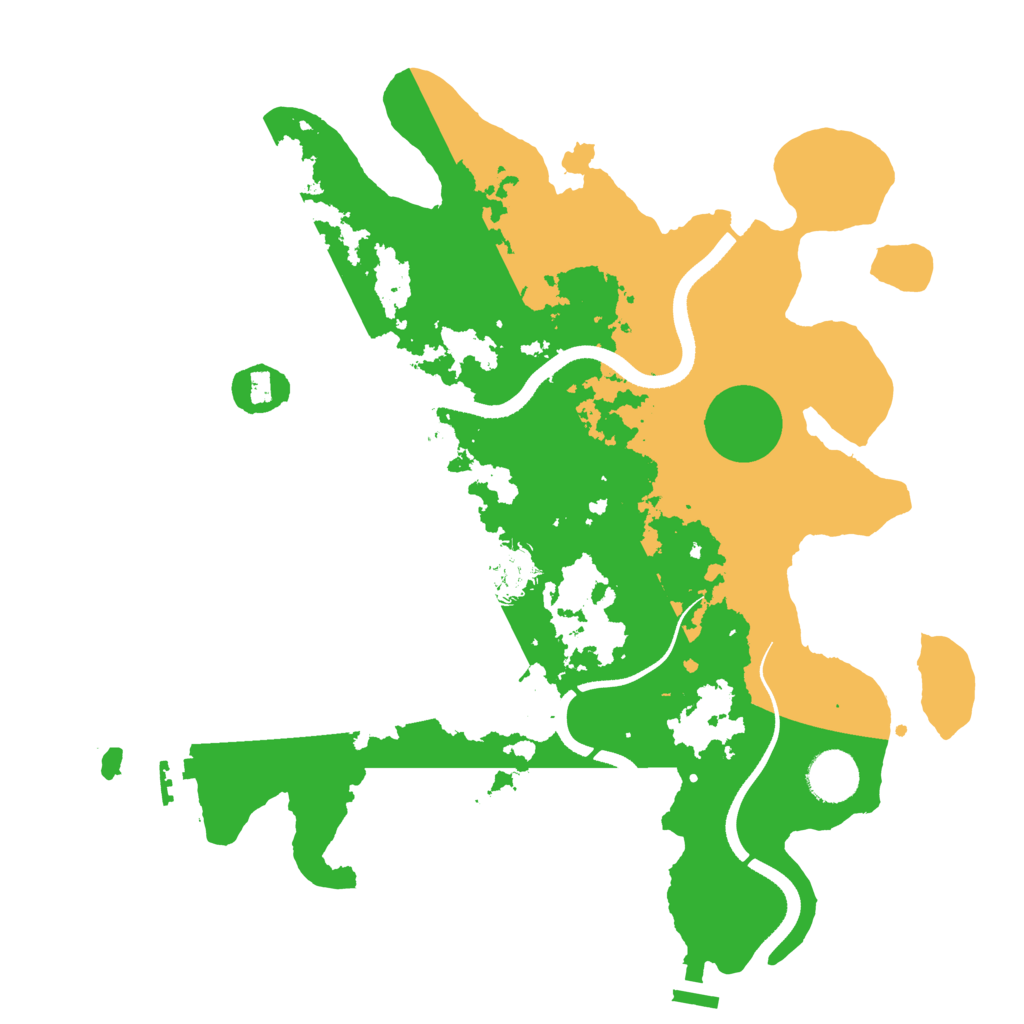 Biome Rust Map: Procedural Map, Size: 3500, Seed: 661459103