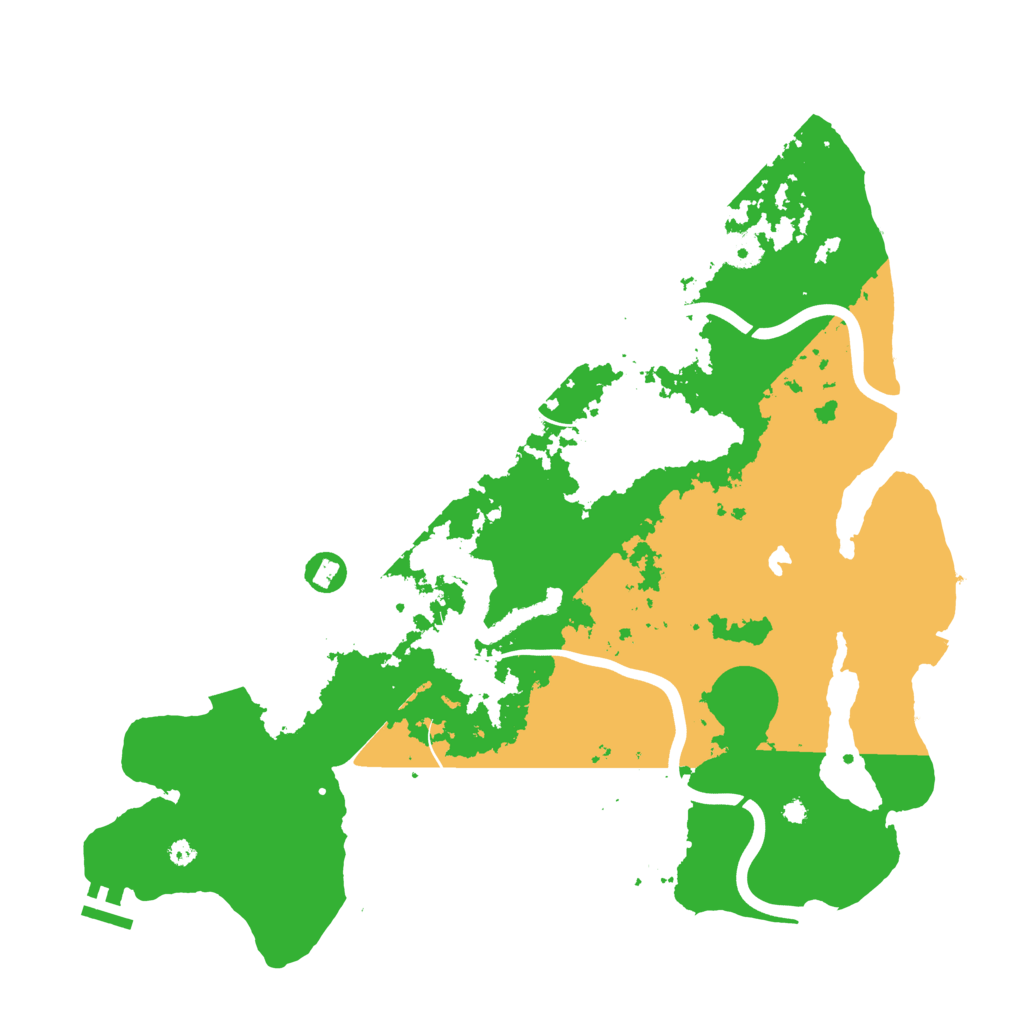 Biome Rust Map: Procedural Map, Size: 4000, Seed: 96588