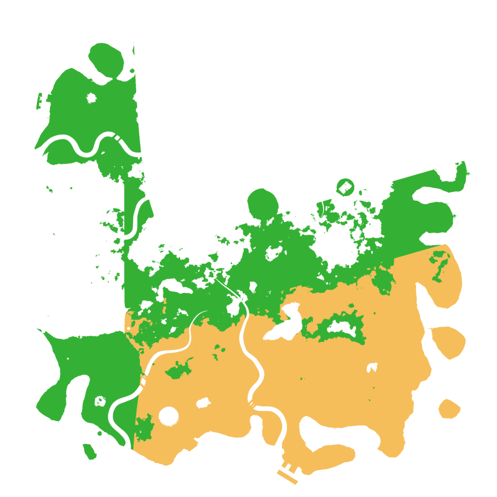 Biome Rust Map: Procedural Map, Size: 4500, Seed: 642394214