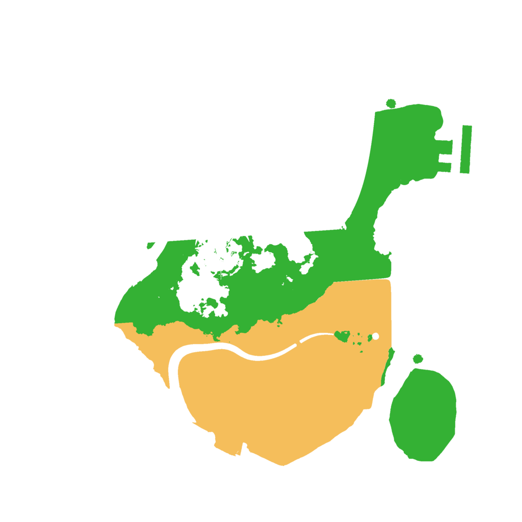 Biome Rust Map: Procedural Map, Size: 2200, Seed: 914187909