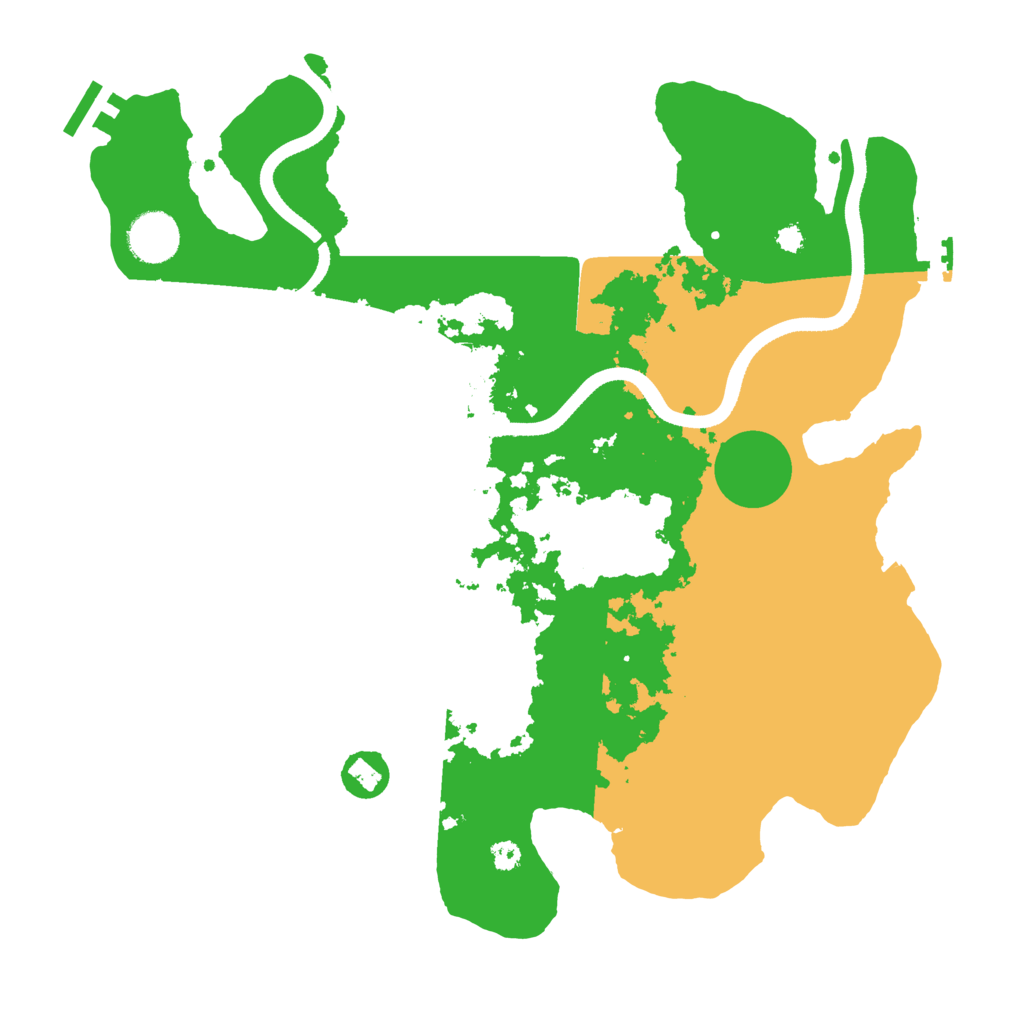 Biome Rust Map: Procedural Map, Size: 3500, Seed: 41371