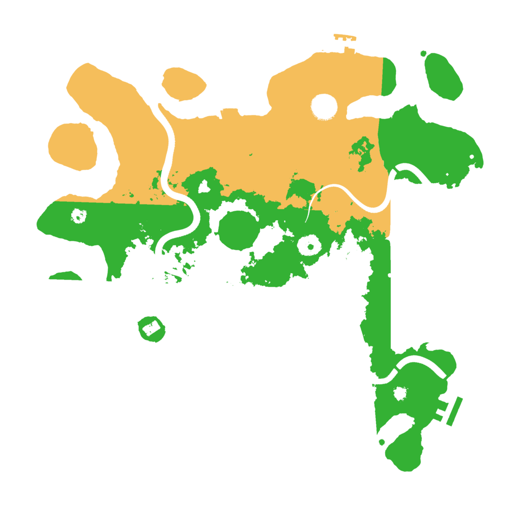 Biome Rust Map: Procedural Map, Size: 3500, Seed: 1685152609