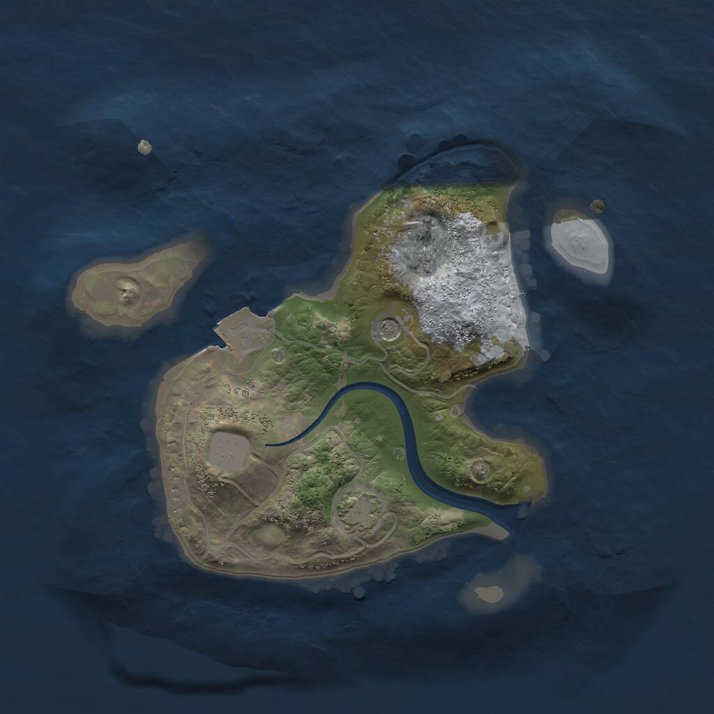 Rust Map: Procedural Map, Size: 2026, Seed: 1337, 3 Monuments