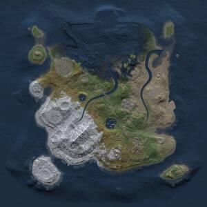 Thumbnail Rust Map: Procedural Map, Size: 2800, Seed: 530477046, 9 Monuments
