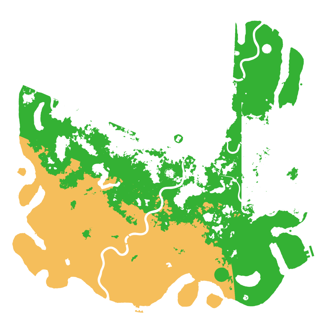 Biome Rust Map: Procedural Map, Size: 6000, Seed: 57039