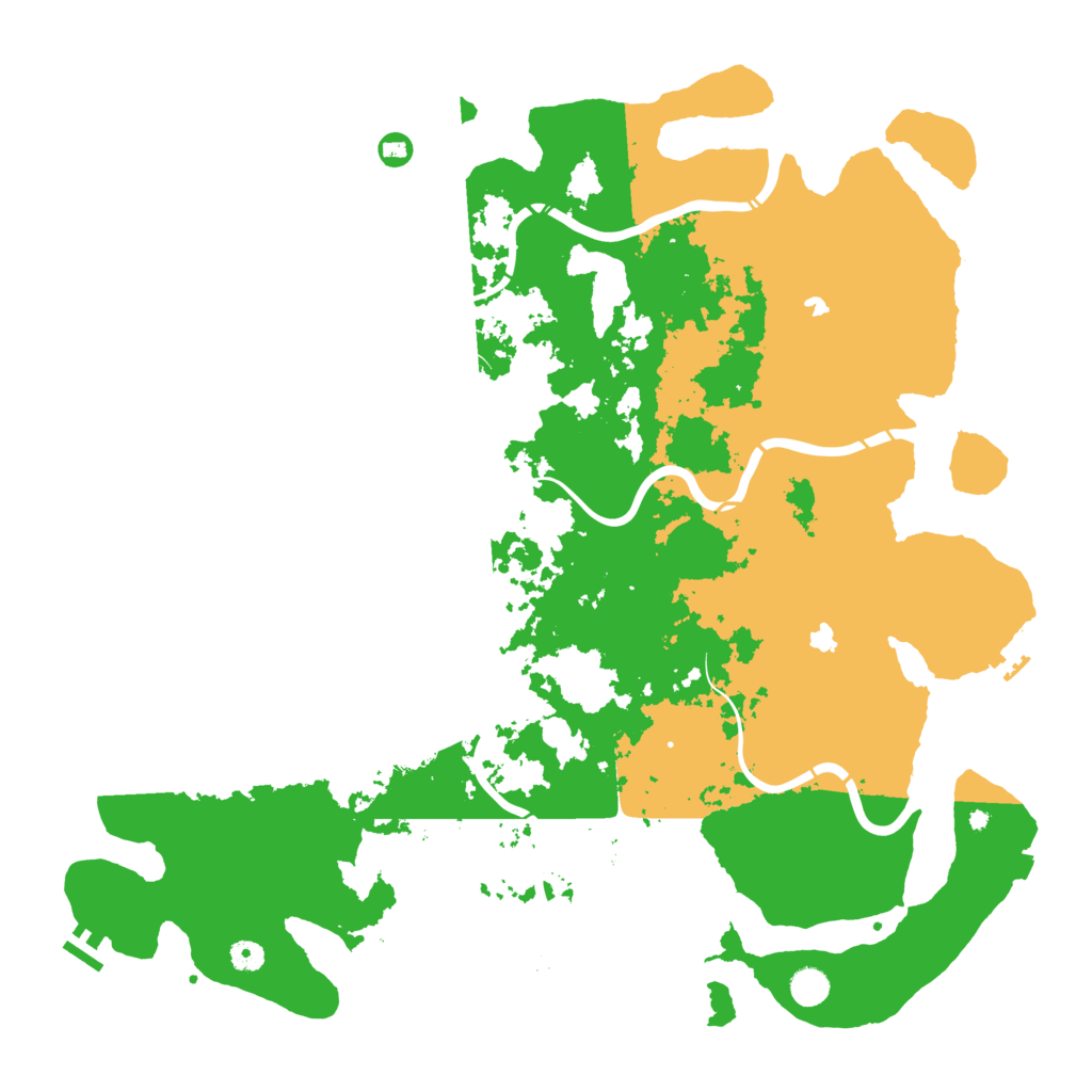Biome Rust Map: Procedural Map, Size: 5000, Seed: 954527601