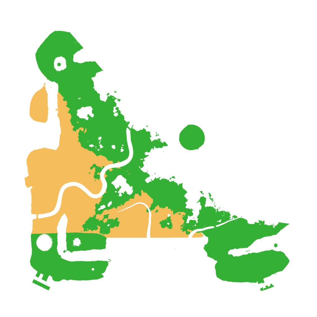 Biome Rust Map: Procedural Map, Size: 3500, Seed: 69696967