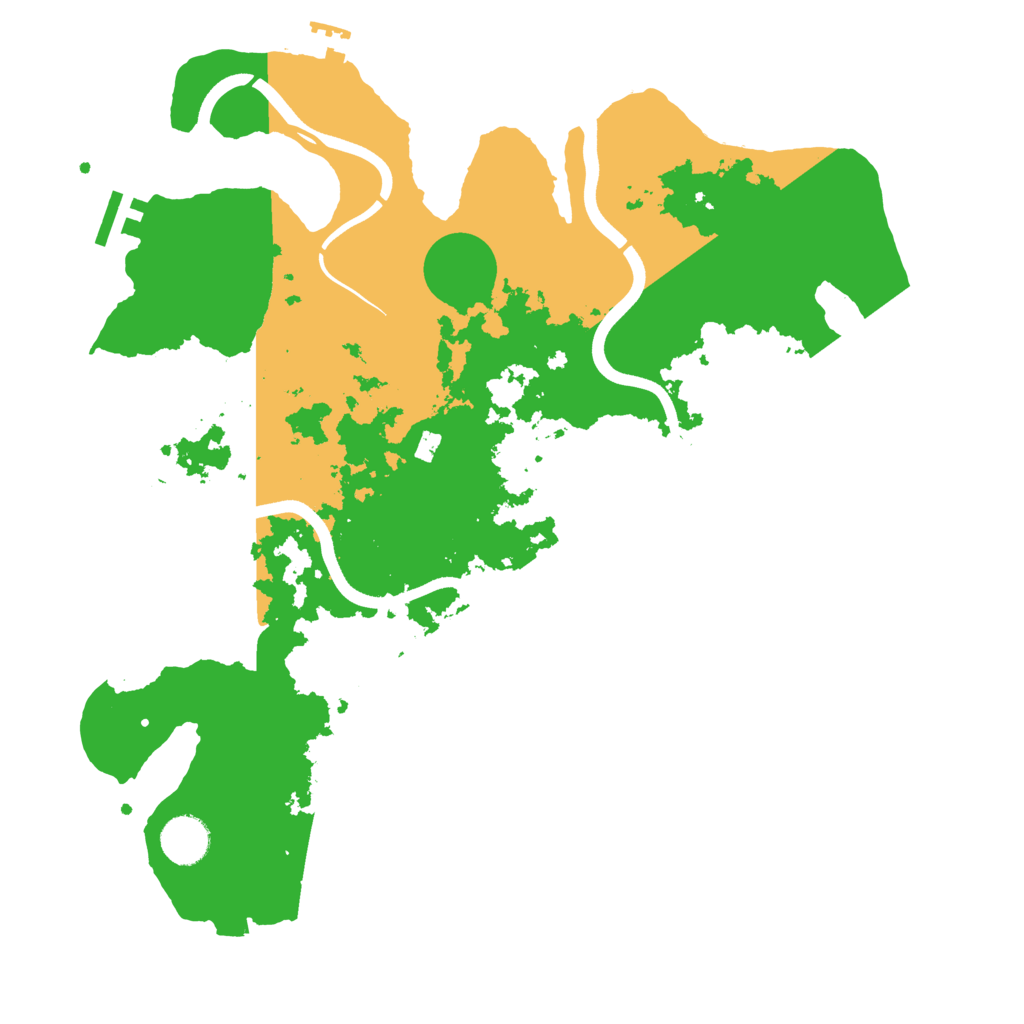 Biome Rust Map: Procedural Map, Size: 3700, Seed: 1412963427