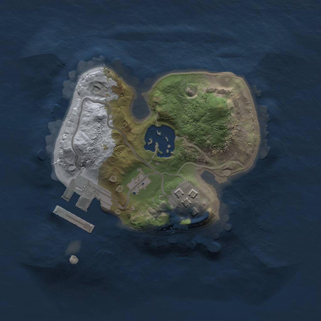 Rust Map: Procedural Map, Size: 1500, Seed: 952002469, 4 Monuments