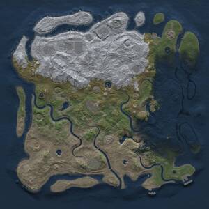 Thumbnail Rust Map: Procedural Map, Size: 4800, Seed: 237913280, 16 Monuments
