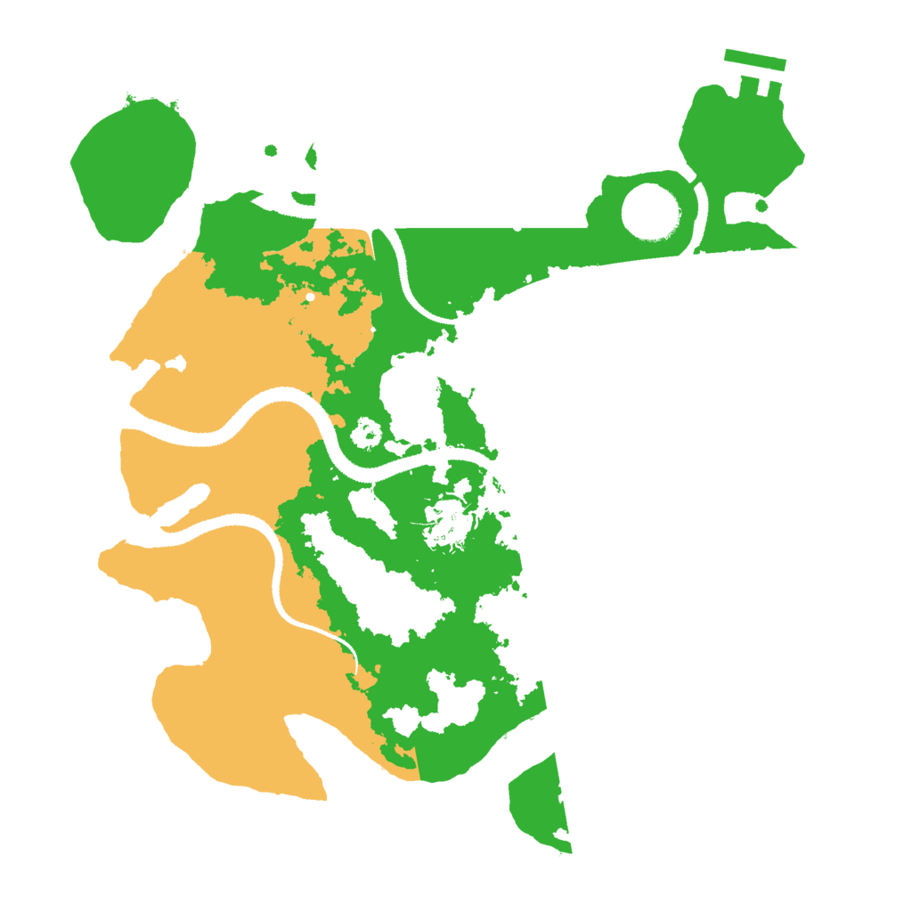 Biome Rust Map: Procedural Map, Size: 3000, Seed: 409586