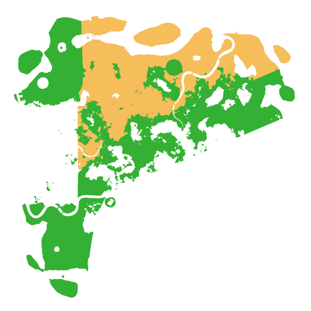 Biome Rust Map: Procedural Map, Size: 5000, Seed: 84131174