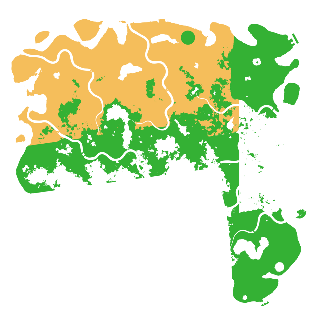 Biome Rust Map: Procedural Map, Size: 6000, Seed: 345245453