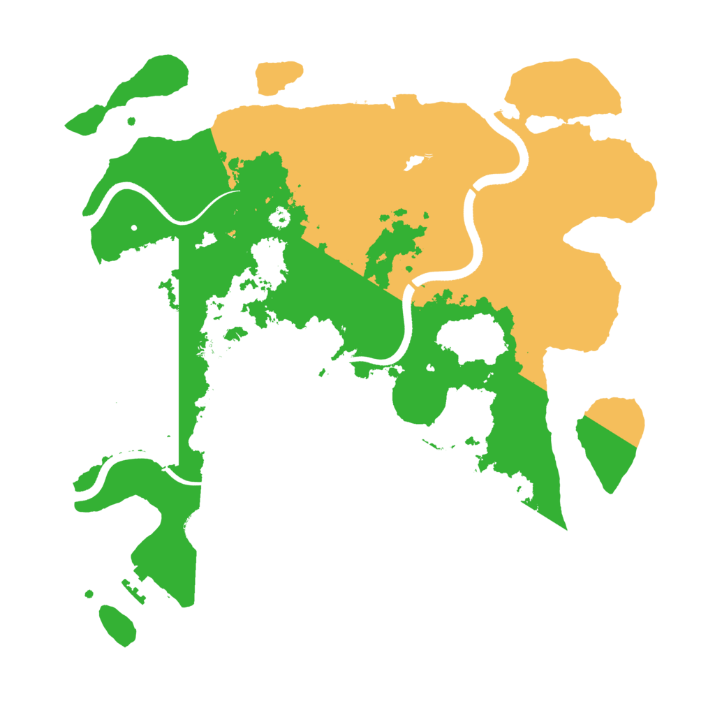 Biome Rust Map: Procedural Map, Size: 3500, Seed: 641294861