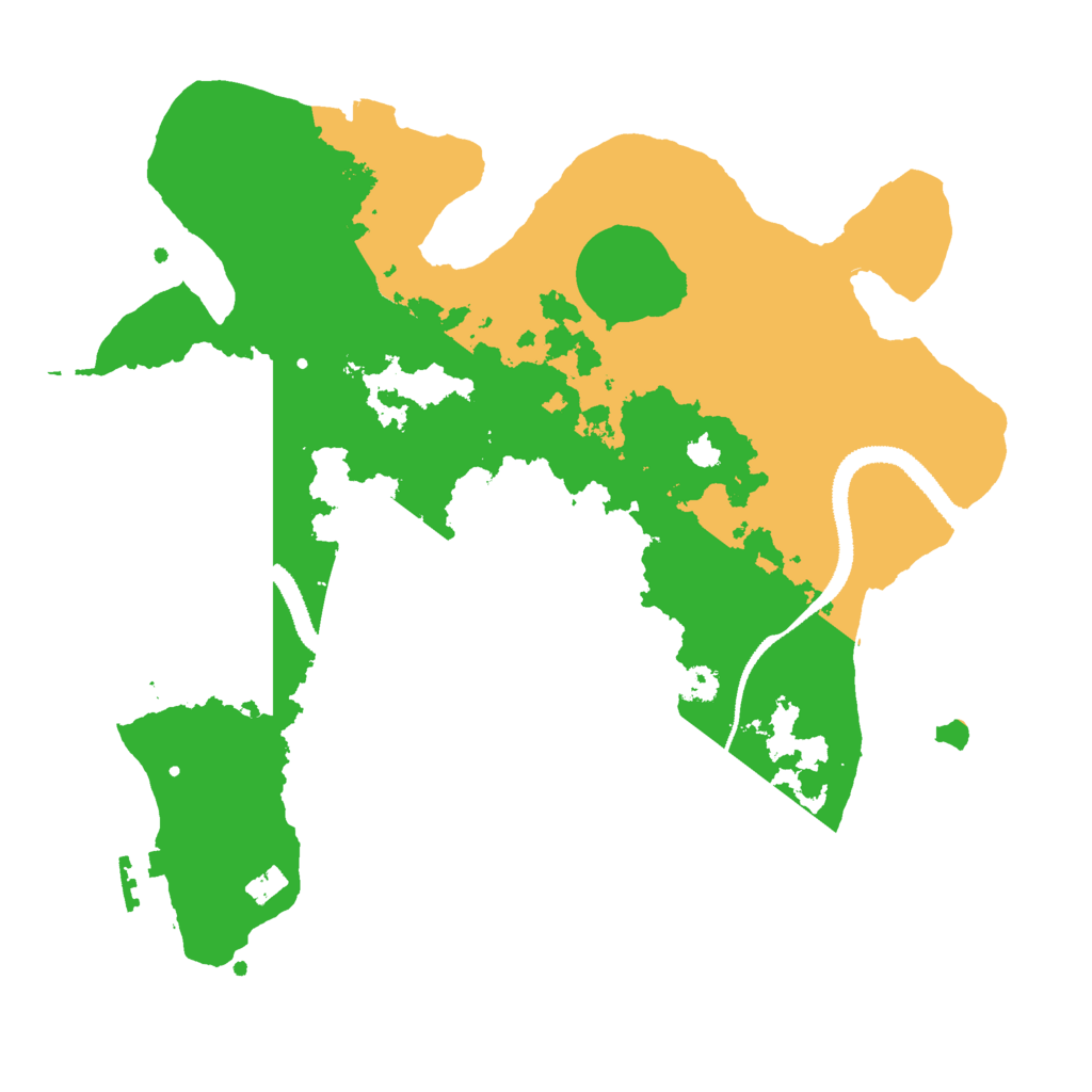 Biome Rust Map: Procedural Map, Size: 3000, Seed: 23267136