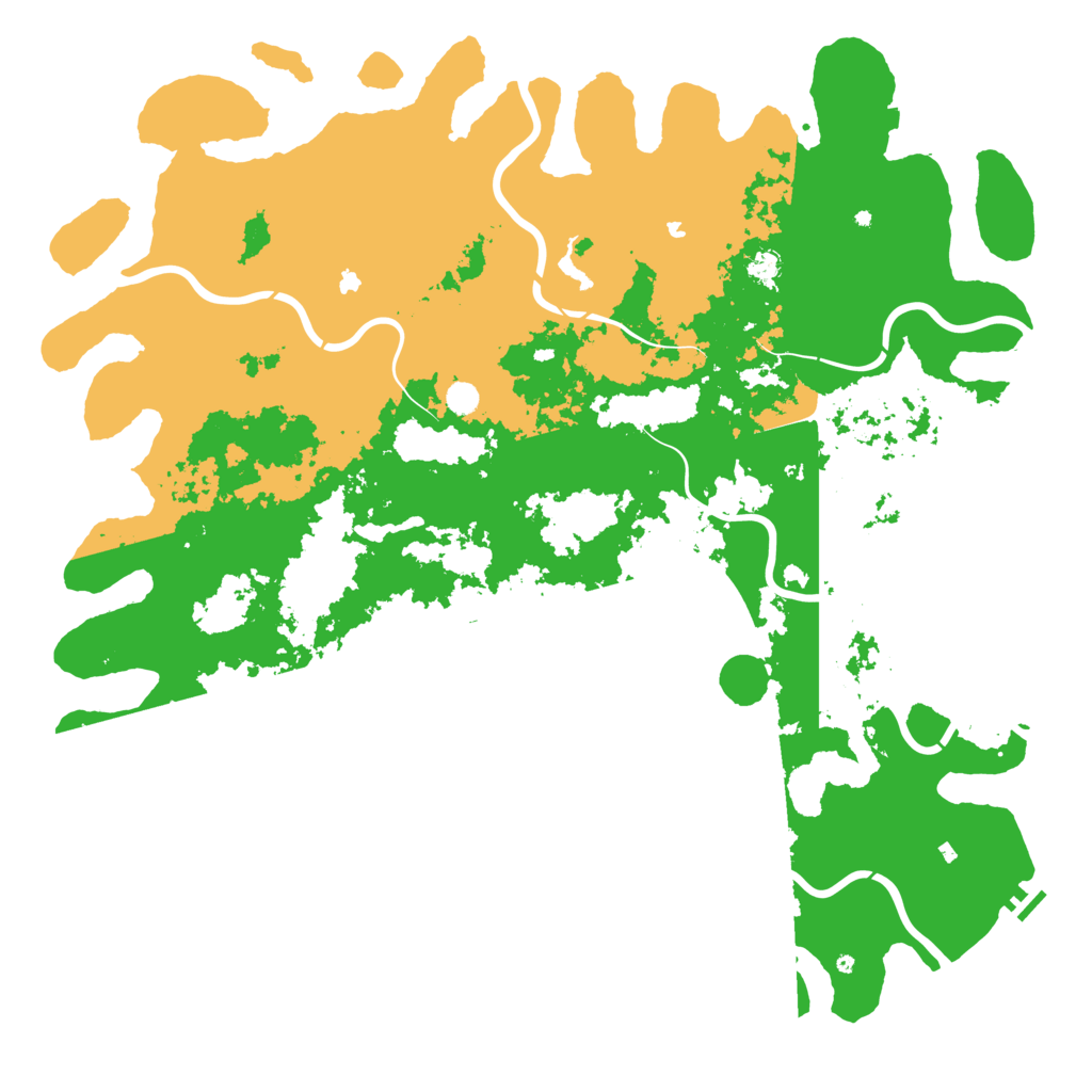 Biome Rust Map: Procedural Map, Size: 6000, Seed: 68935