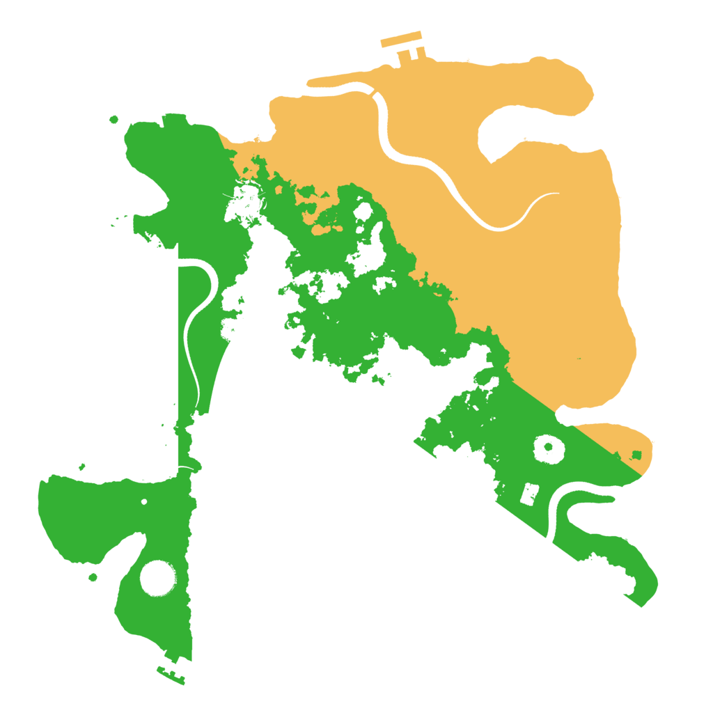 Biome Rust Map: Procedural Map, Size: 3500, Seed: 1994506844