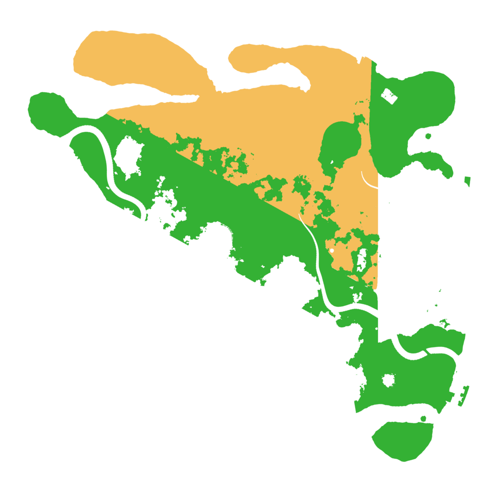 Biome Rust Map: Procedural Map, Size: 3500, Seed: 435227395