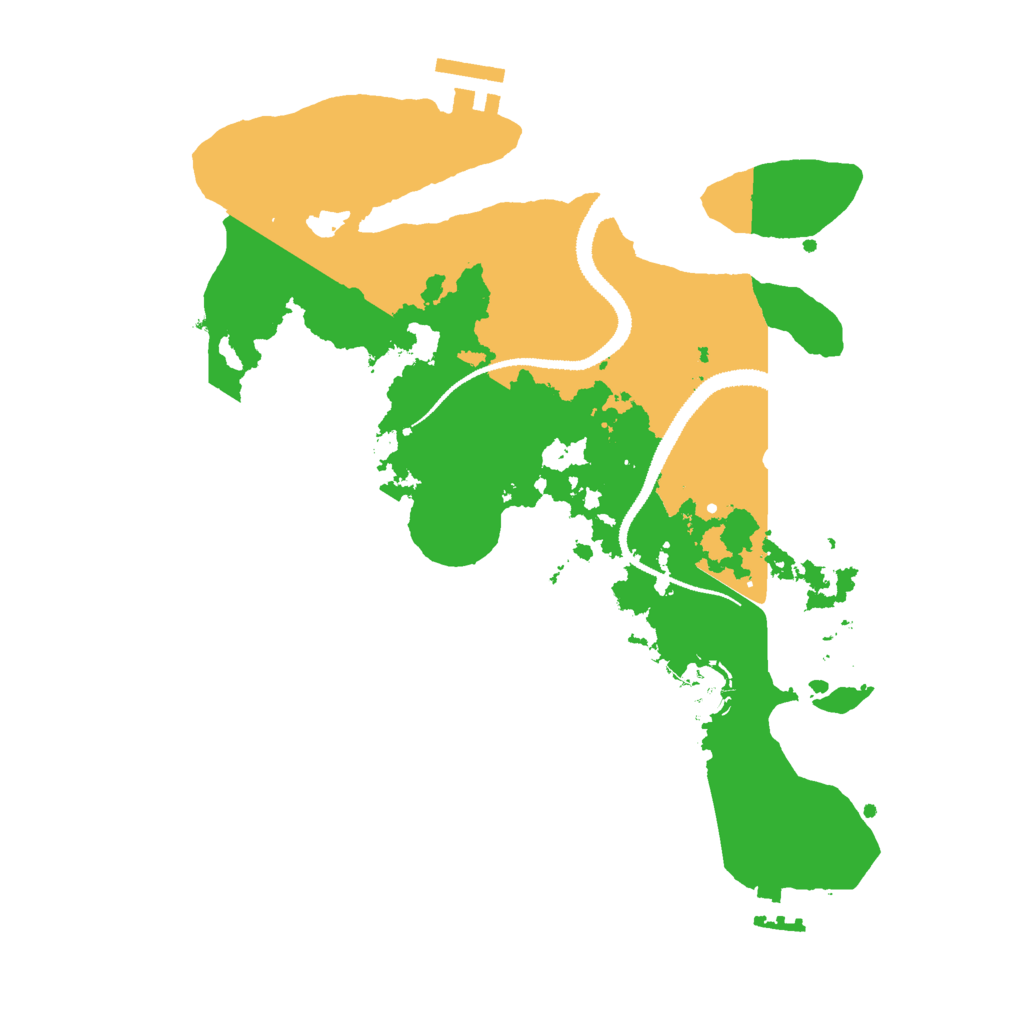 Biome Rust Map: Procedural Map, Size: 3000, Seed: 59448