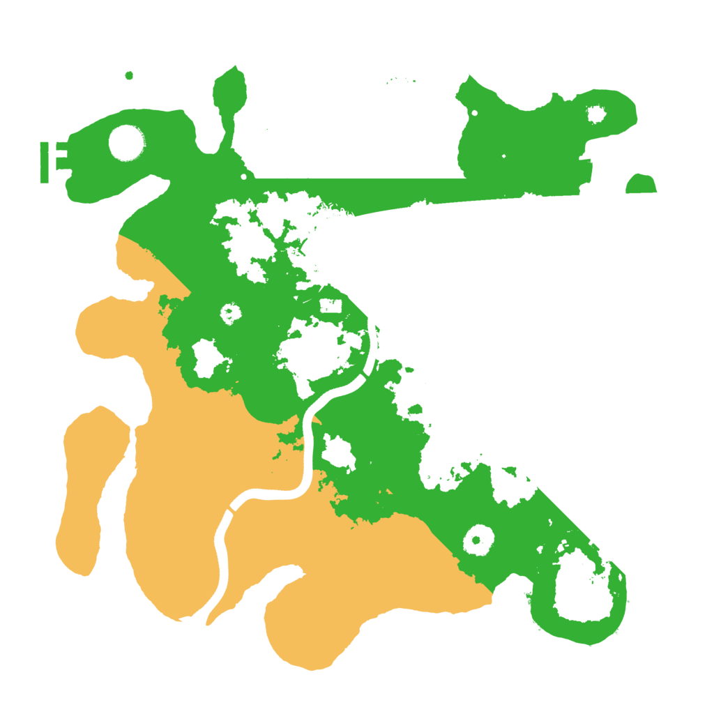 Biome Rust Map: Procedural Map, Size: 3500, Seed: 245327