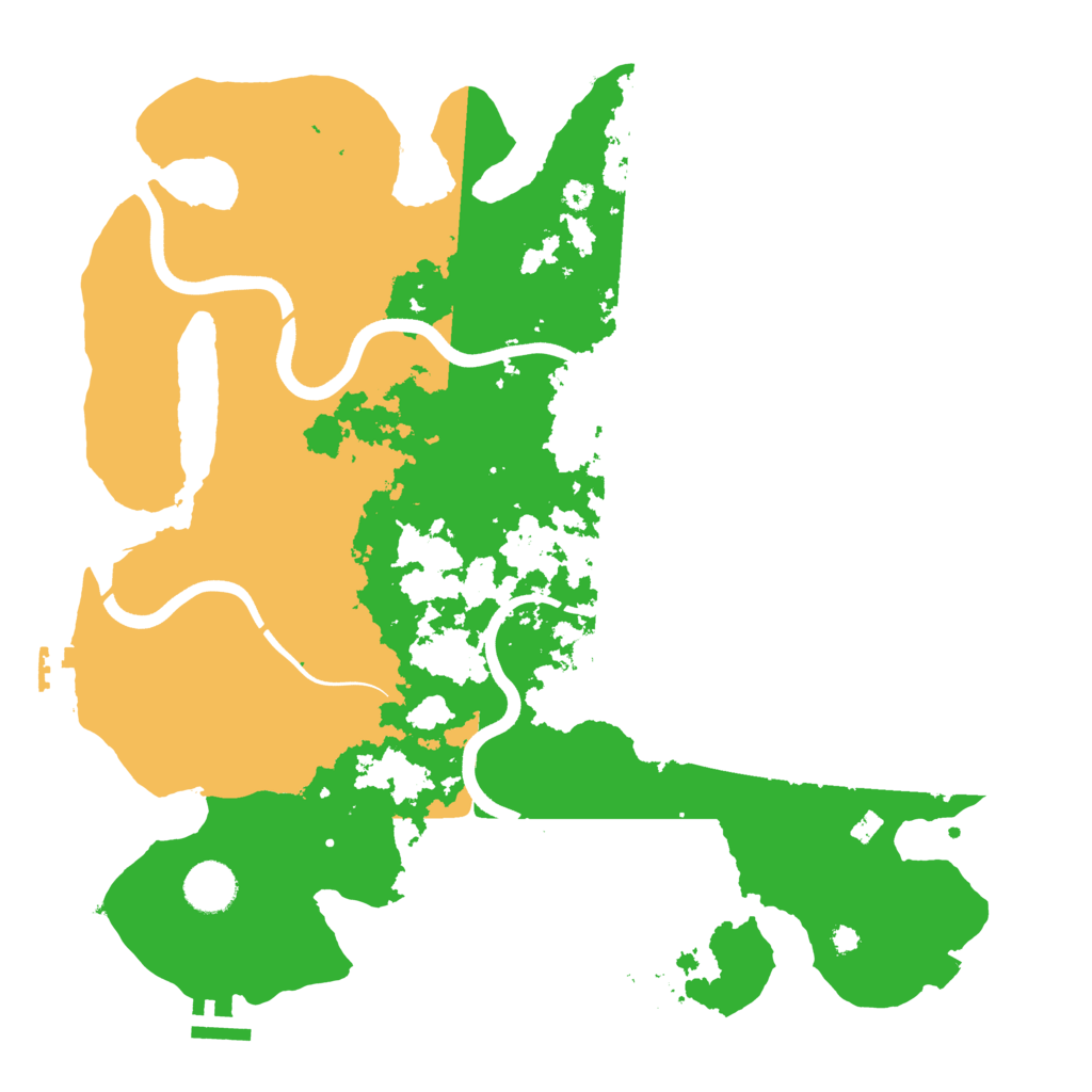 Biome Rust Map: Procedural Map, Size: 3700, Seed: 1192578254