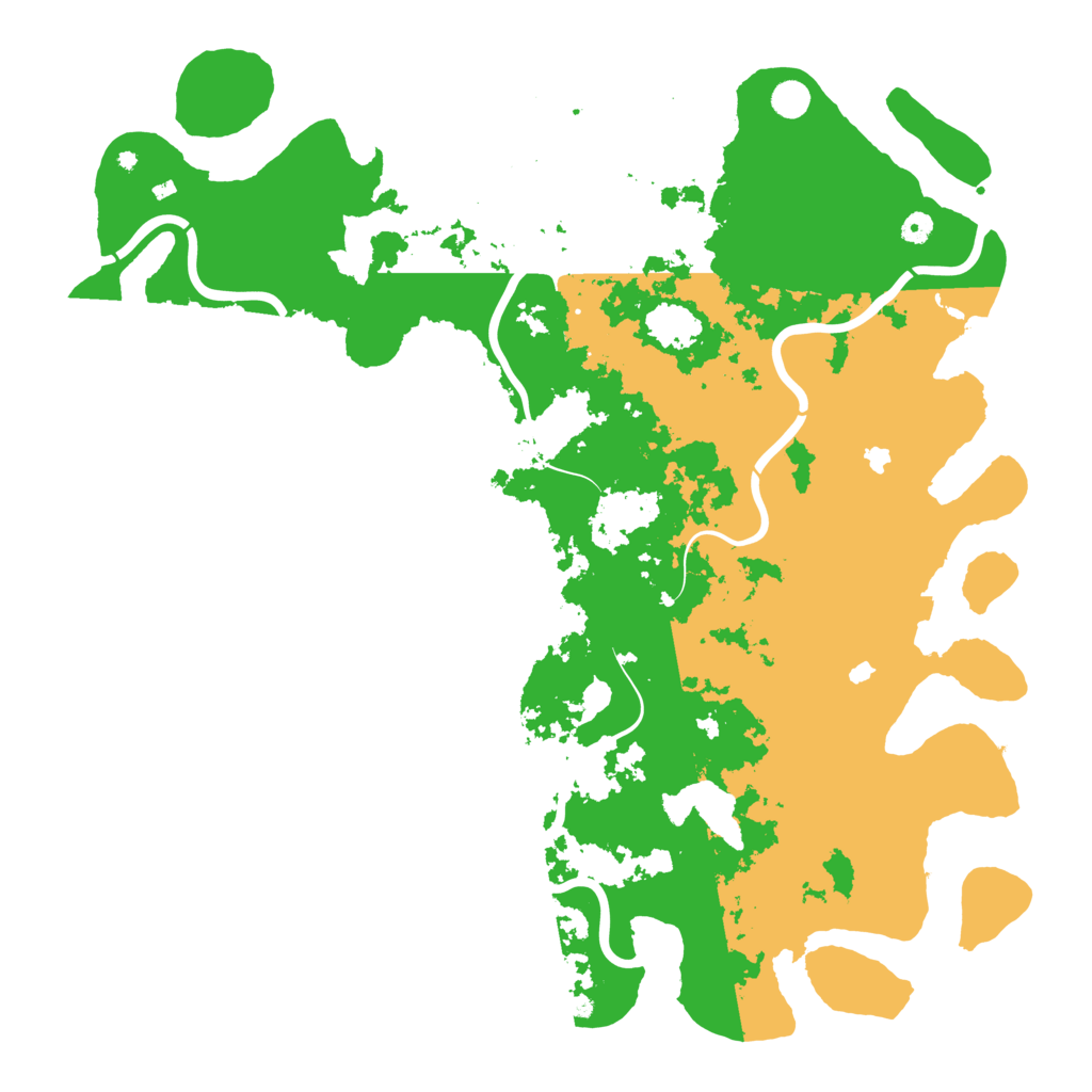 Biome Rust Map: Procedural Map, Size: 5250, Seed: 7007
