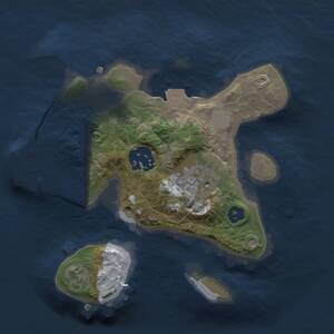 Thumbnail Rust Map: Procedural Map, Size: 2000, Seed: 23651, 4 Monuments