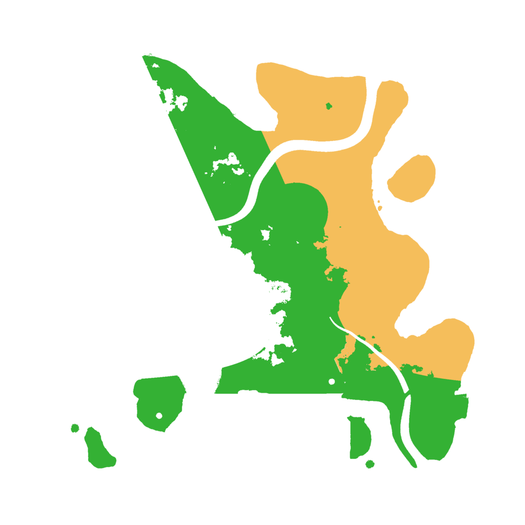 Biome Rust Map: Procedural Map, Size: 2500, Seed: 654314368