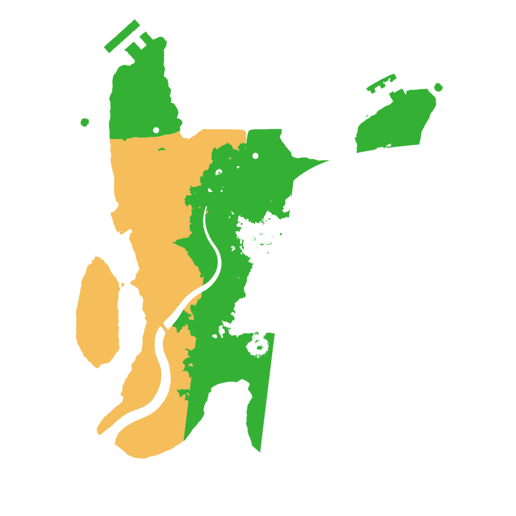 Biome Rust Map: Procedural Map, Size: 2500, Seed: 1507662161