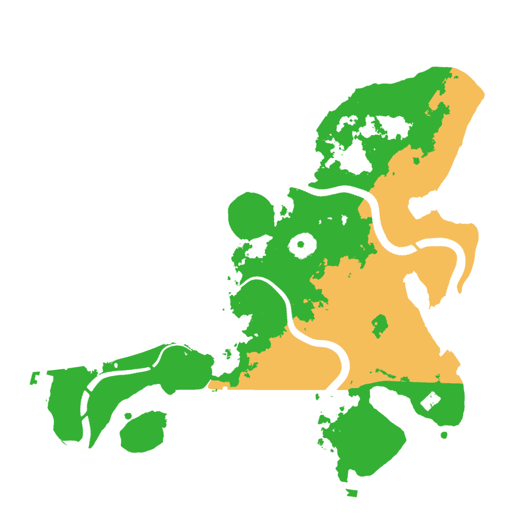 Biome Rust Map: Procedural Map, Size: 3000, Seed: 83968