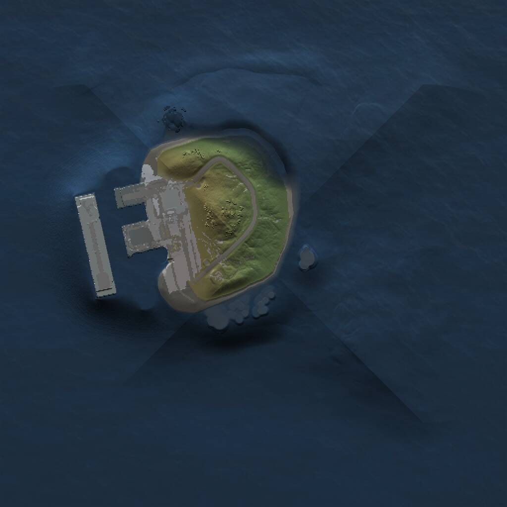 Rust Map: Procedural Map, Size: 1000, Seed: 1898550845, 2 Monuments