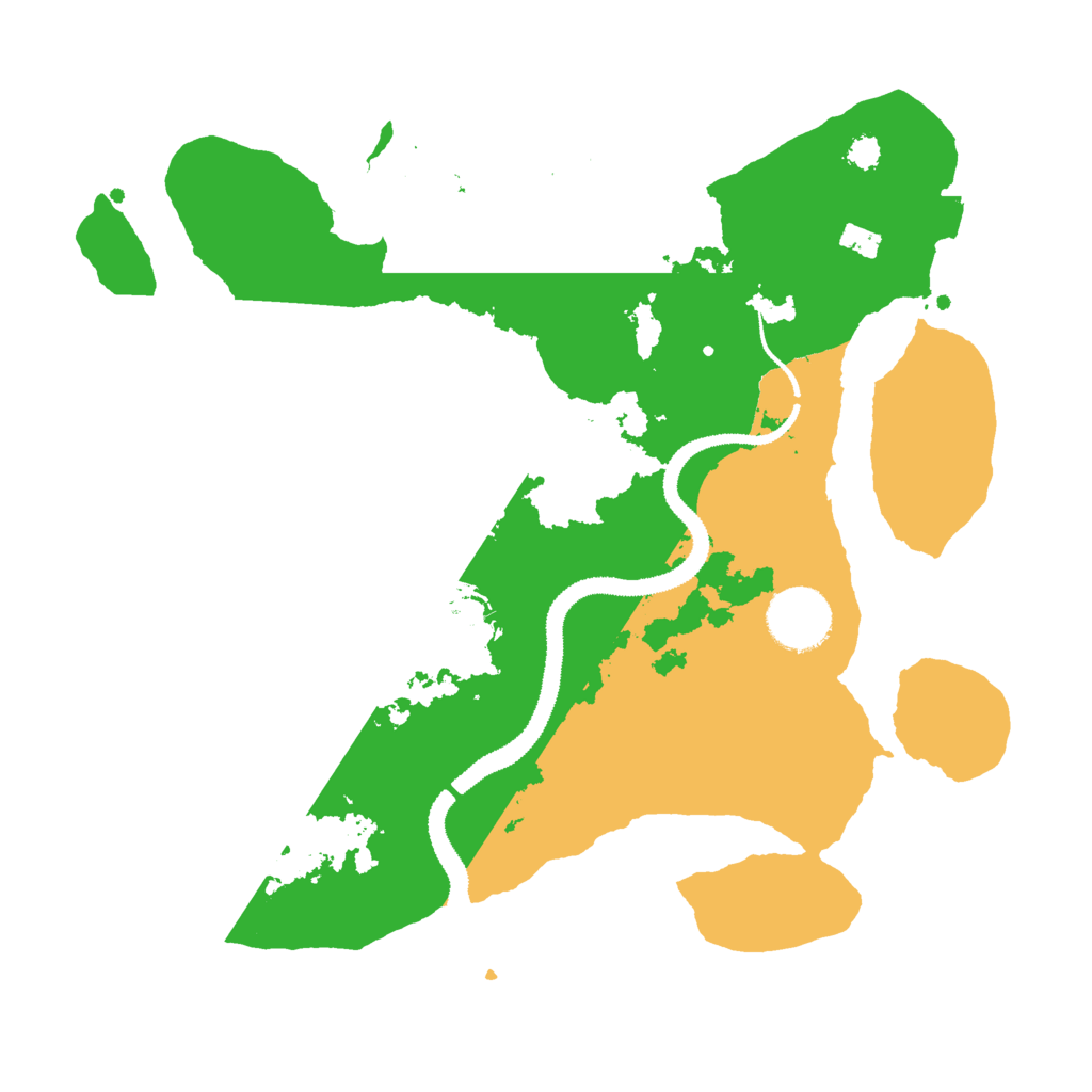 Biome Rust Map: Procedural Map, Size: 3000, Seed: 35894128